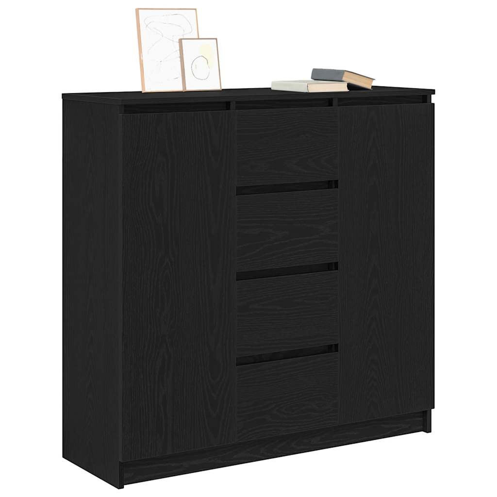 vidaXL Dressoir met lades 100,5x35x98,5 cm spaanplaat wit