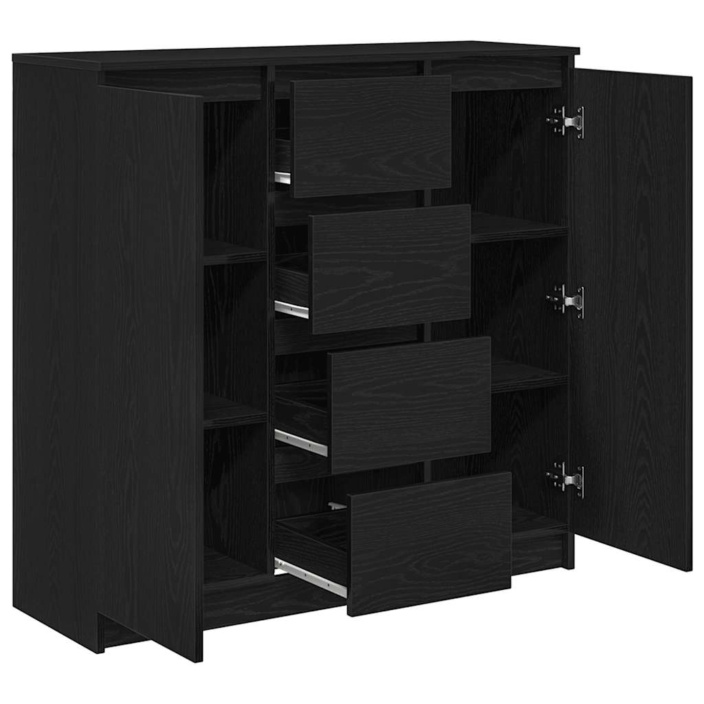 vidaXL Dressoir met lades 100,5x35x98,5 cm spaanplaat wit