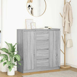vidaXL Dressoir met lades 100,5x35x98,5 cm spaanplaat wit