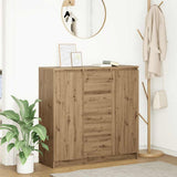vidaXL Dressoir met lades 100,5x35x98,5 cm spaanplaat wit
