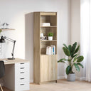 vidaXL Highboard 50x35x180 cm chipboard white