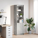 vidaXL Highboard 50x35x180 cm chipboard white