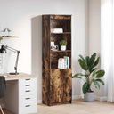 vidaXL Highboard 50x35x180 cm chipboard white