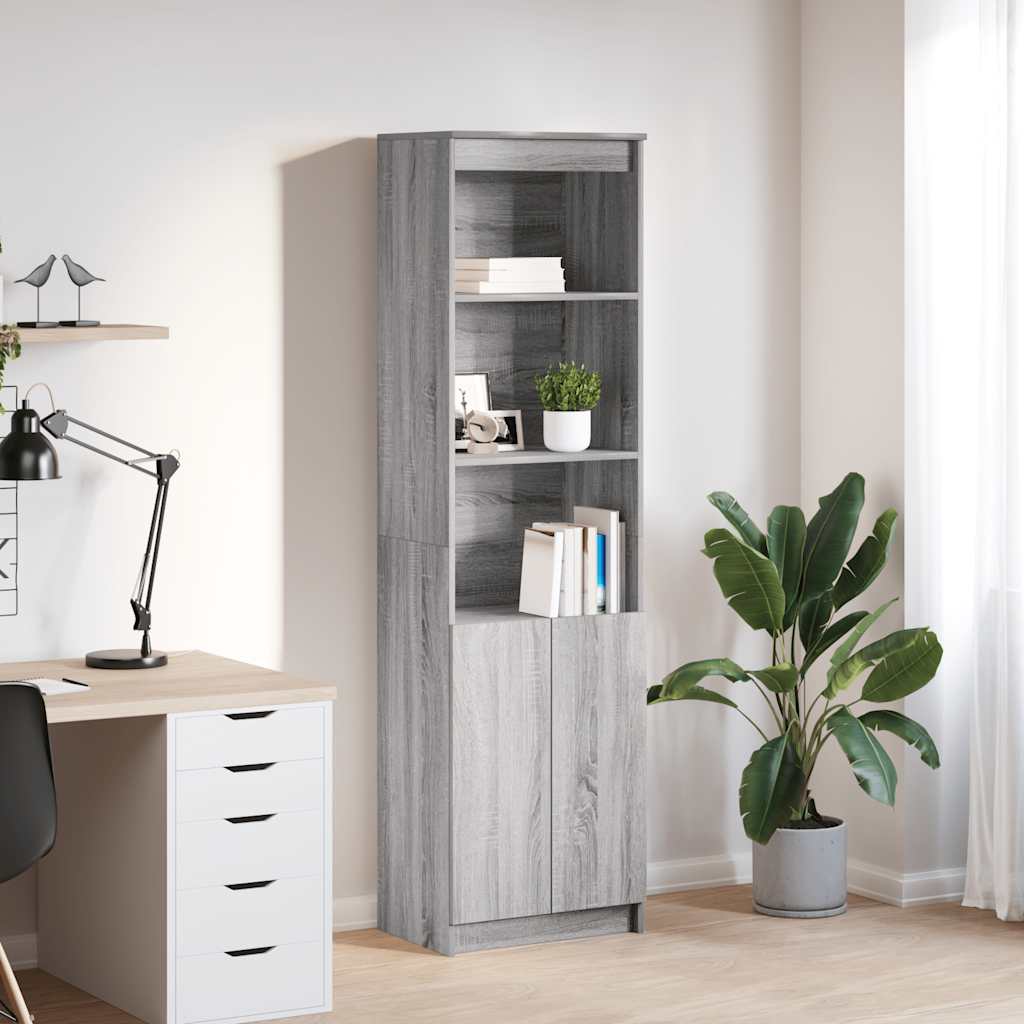 vidaXL Highboard 50x35x180 cm chipboard white