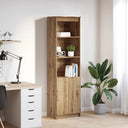 vidaXL Highboard 50x35x180 cm chipboard white