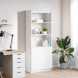 vidaXL Highboard 50x35x180 cm chipboard white