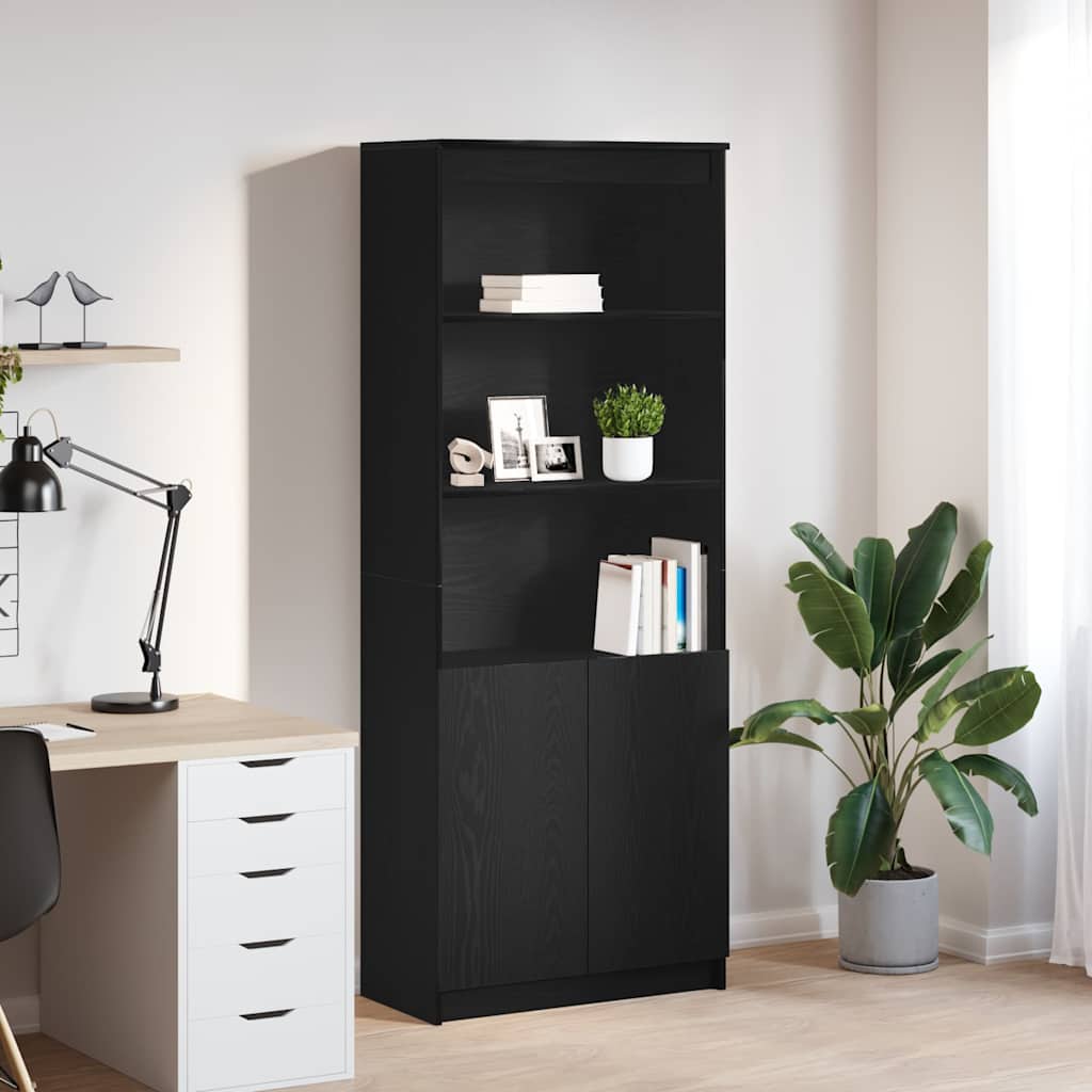 vidaXL Highboard 50x35x180 cm chipboard white