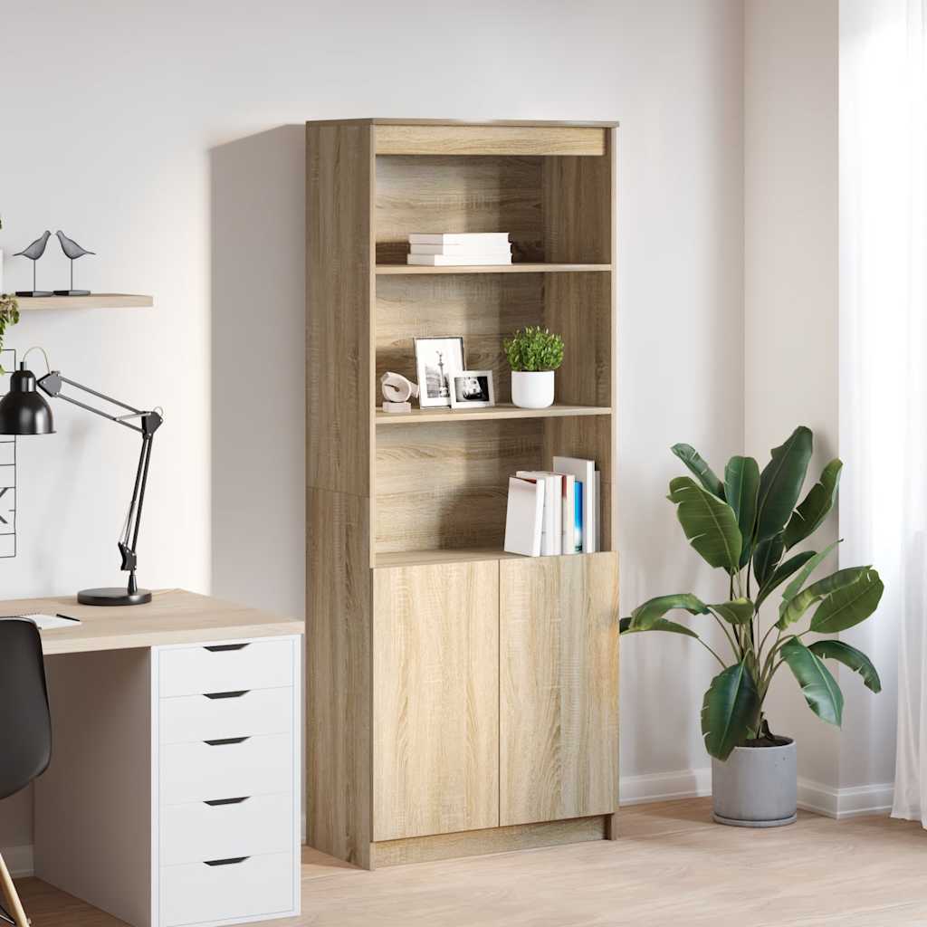 vidaXL Highboard 50x35x180 cm chipboard white