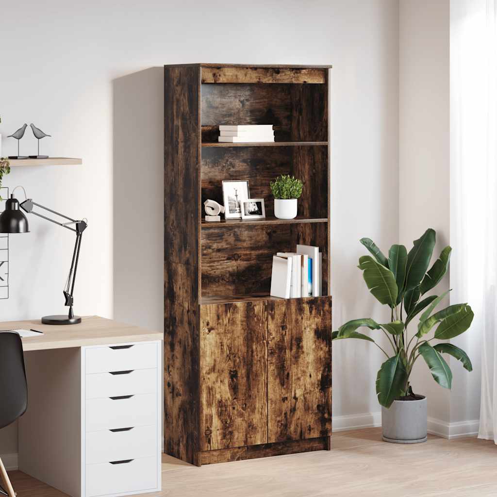vidaXL Highboard 50x35x180 cm chipboard white