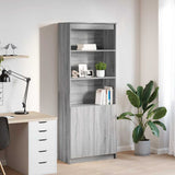 vidaXL Highboard 50x35x180 cm chipboard white