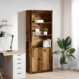 vidaXL Highboard 50x35x180 cm chipboard white