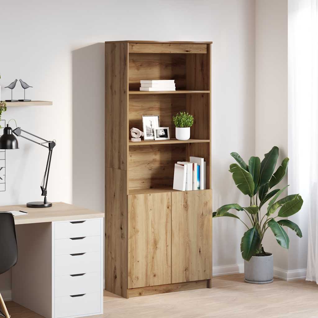 vidaXL Highboard 50x35x180 cm chipboard white