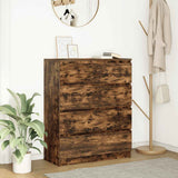 vidaXL Sideboard 80x35x99 cm chipboard black oak colour