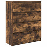 vidaXL Sideboard 80x35x99 cm chipboard black oak colour