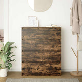 vidaXL Sideboard 80x35x99 cm chipboard black oak colour