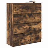 vidaXL Sideboard 80x35x99 cm chipboard black oak colour