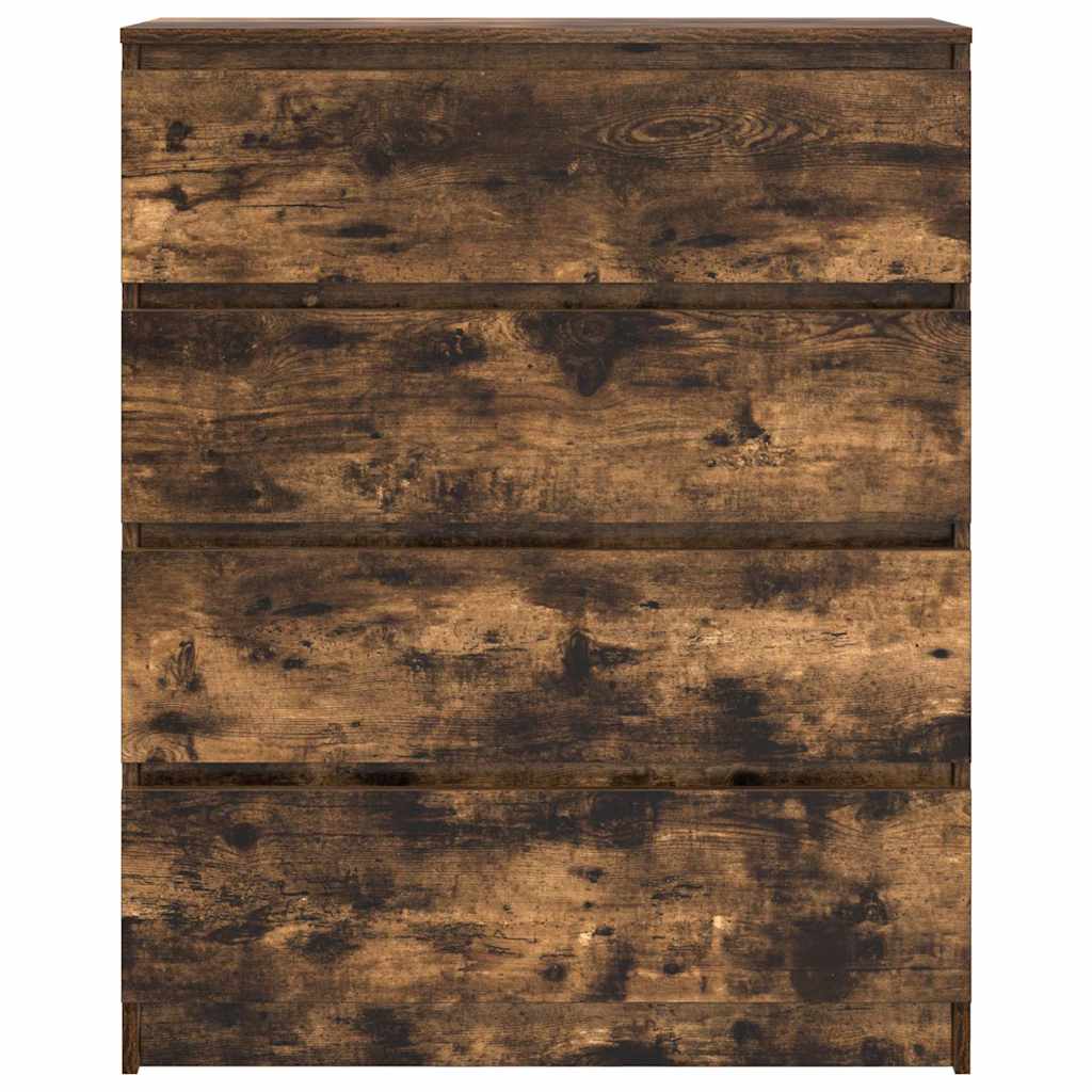 vidaXL Sideboard 80x35x99 cm chipboard black oak colour