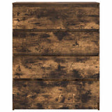 vidaXL Sideboard 80x35x99 cm chipboard black oak colour