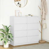 vidaXL Dressoir 100x35x99 cm bewerkt hout wit