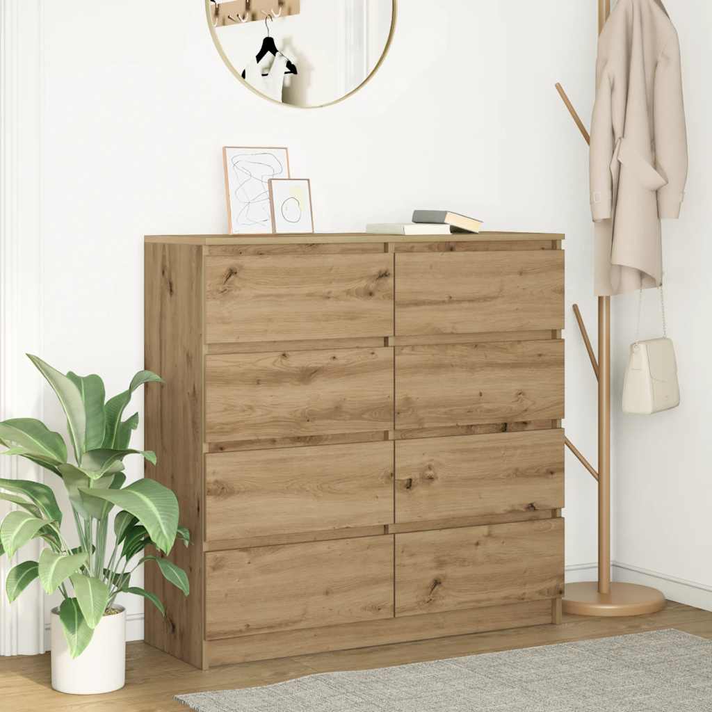 vidaXL Dressoir 100x35x99 cm bewerkt hout wit