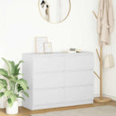 vidaXL Dressoir 100x35x76 cm spaanplaat wit