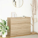 vidaXL Dressoir 100x35x76 cm spaanplaat wit