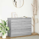 vidaXL Dressoir 100x35x76 cm spaanplaat wit