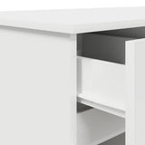 vidaXL Bureau met lade met plank Wit 140 x 49 x 76 cm Bewerkt hout