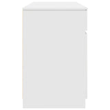 vidaXL Bureau met lade met plank Wit 140 x 49 x 76 cm Bewerkt hout