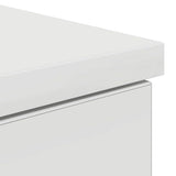 vidaXL Bureau met lade met plank Wit 140 x 49 x 76 cm Bewerkt hout