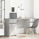 vidaXL Bureau met lade met plank Wit 140 x 49 x 76 cm Bewerkt hout