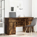 vidaXL Bureau met lade met plank Wit 140 x 49 x 76 cm Bewerkt hout