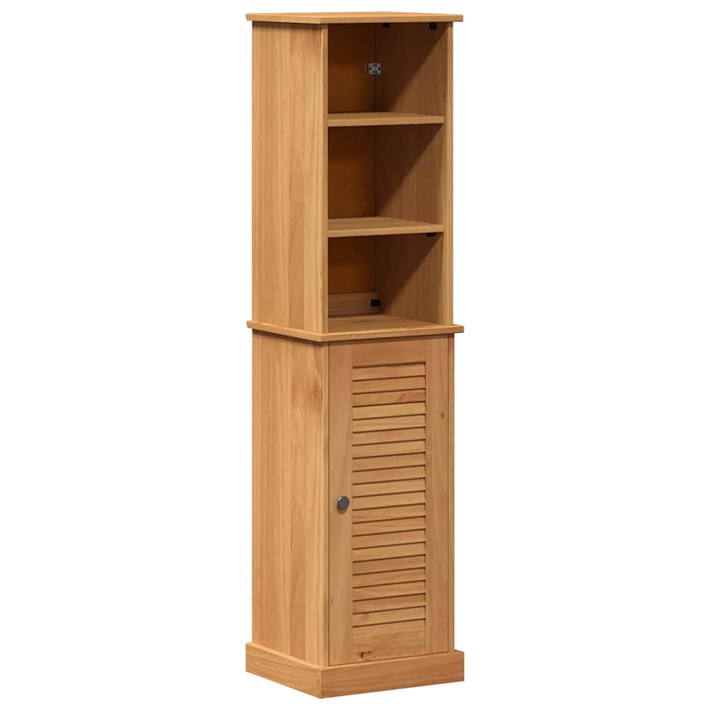 vidaXL Badkamermeubel Set met plank VIGO 2 pcs Bruin en Honingbruin