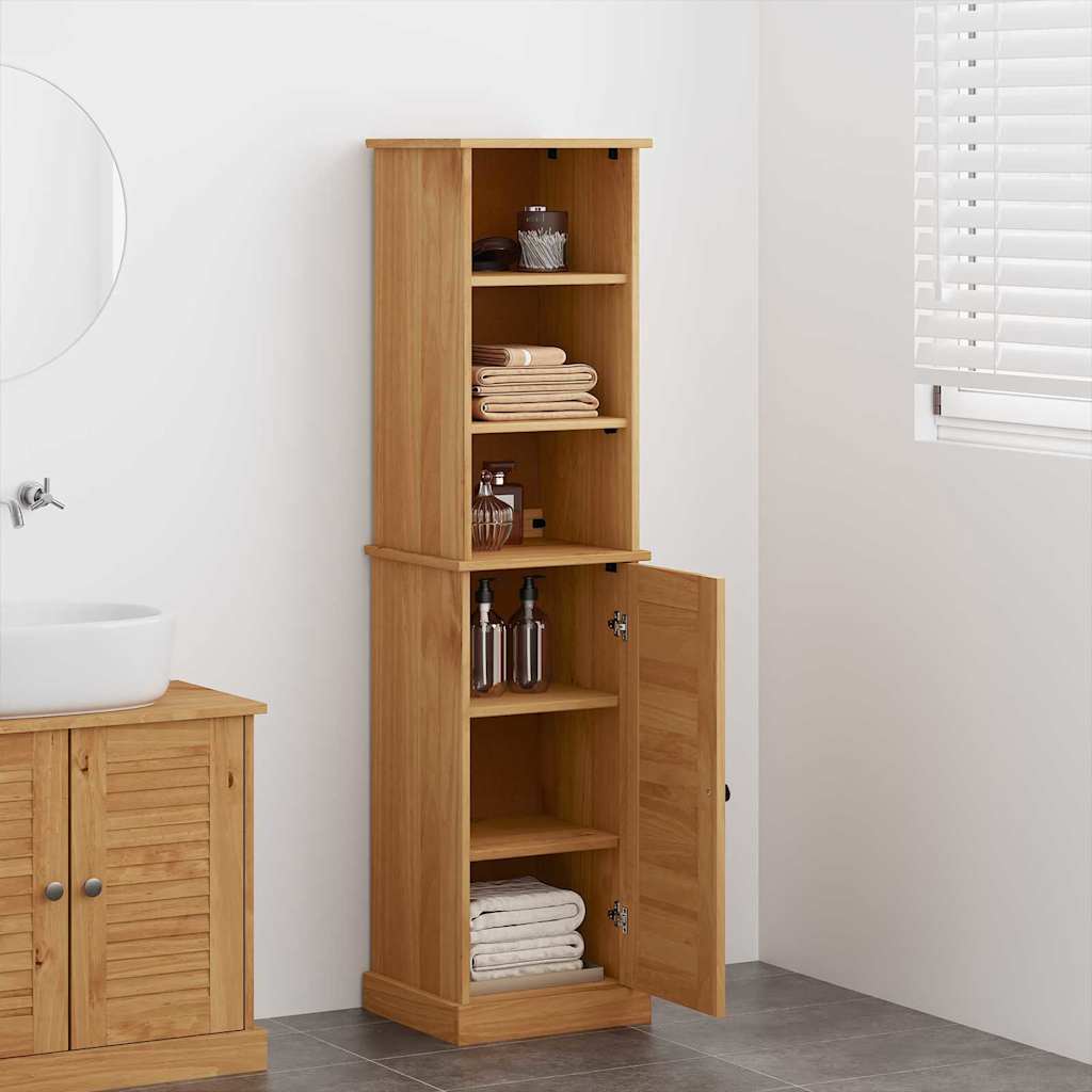 vidaXL Badkamermeubel Set met plank VIGO 2 pcs Bruin en Honingbruin