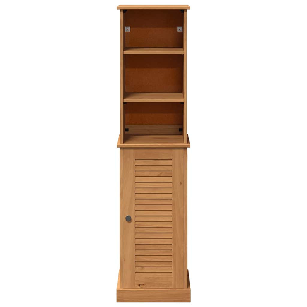 vidaXL Badkamermeubel Set met plank VIGO 2 pcs Bruin en Honingbruin