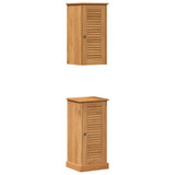 vidaXL Badkamermeubel Set met plank VIGO 2 pcs Bruin en Honingbruin