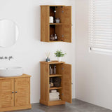 vidaXL Badkamermeubel Set met plank VIGO 2 pcs Bruin en Honingbruin