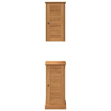 vidaXL Badkamermeubel Set met plank VIGO 2 pcs Bruin en Honingbruin
