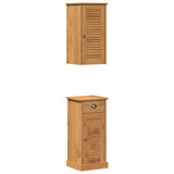 vidaXL Badkamermeubel Set VIGO 2 pcs Bruin en Honingbruin Compact