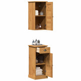 vidaXL Badkamermeubel Set VIGO 2 pcs Bruin en Honingbruin Compact