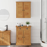 vidaXL Badkamermeubel Set met plank VIGO 2 pcs Bruin en Honingbruin