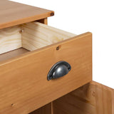 vidaXL Badkamermeubel Set met plank VIGO 2 pcs Bruin en Honingbruin