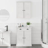 vidaXL Badkamermeubel Set met plank VIGO 2 pcs Bruin en Honingbruin