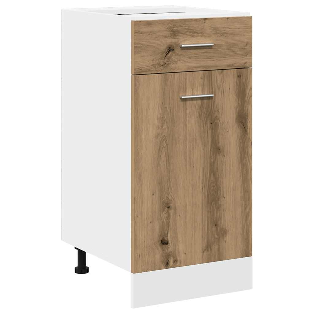 vidaXL 7-delige Keukenkastenset Lyon bewerkt hout wit