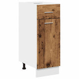 vidaXL 11-Piece Kitchen Cabinet Set Lyon Engineered Wood Old Wood Colour