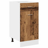 vidaXL 11-Piece Kitchen Cabinet Set Lyon Engineered Wood Old Wood Colour