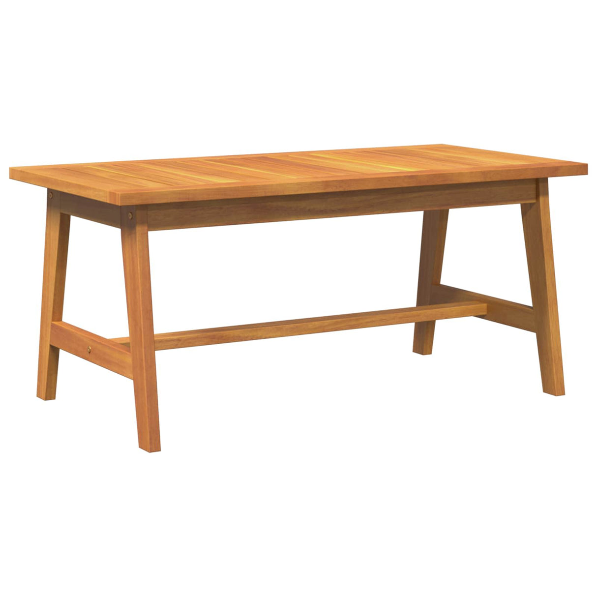 vidaXL Bistroset met kussen 4 pcs Bruin en Crème Massief Acacia Hout
