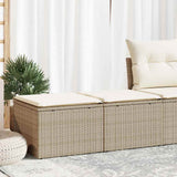 vidaXL 2-piece Lounge Set with Cushions Poly Rattan Acacia Black