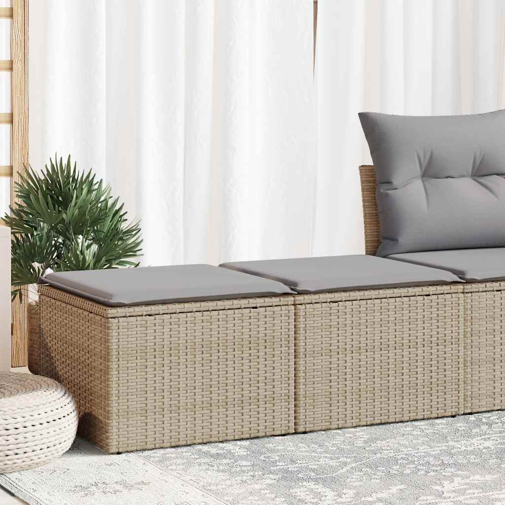 vidaXL 2-piece Lounge Set with Cushions Poly Rattan Acacia Black