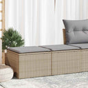 vidaXL 2-piece Lounge Set with Cushions Poly Rattan Acacia Black